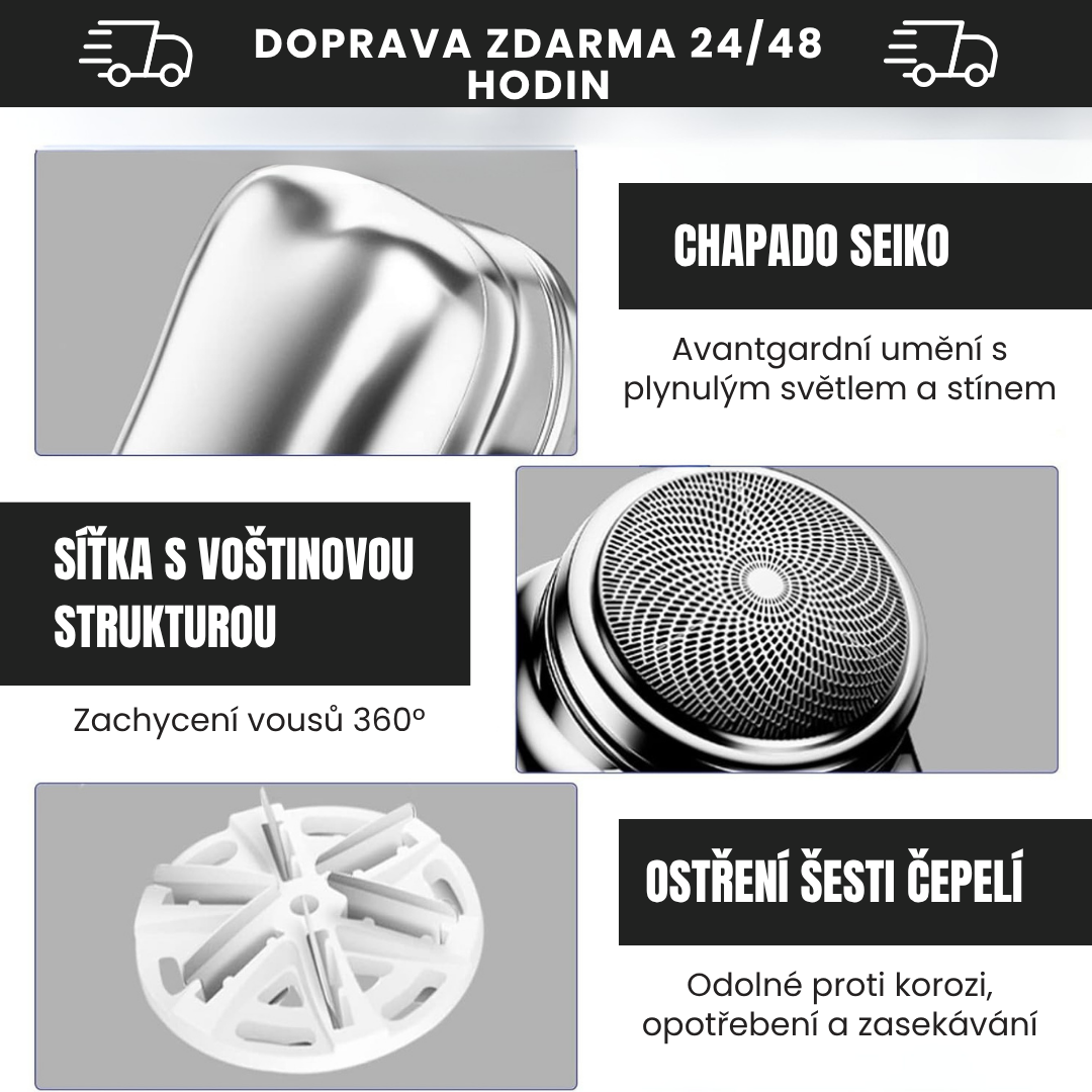 Mini Přenosný Elektrický Holicí Strojek - ShavePRO